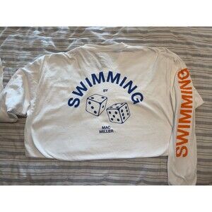 Swimming by Mac Miller Dice Logo Long Sleeved T-Shirt Unisex Size XL